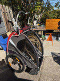 Burley Child Jogging Bike Trailer Stroller Red Black - Image 1