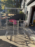 Chrome Wire Shelving Rack with Caster Wheels and Multiple Shelves - Image 1