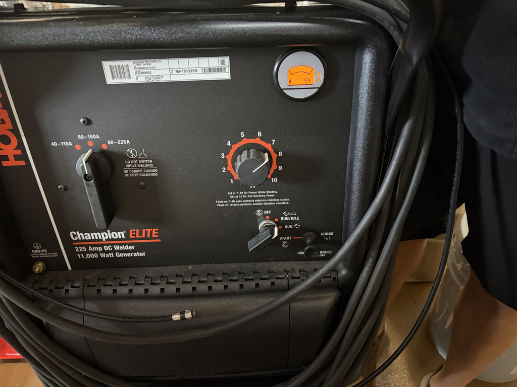 Like New (Only 5 hours of lifetime use) Hobart Champion Elite 225 DC Welder Generator 225 Amp Gas Powered - Image 2